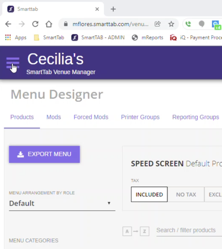 How to change time zone on the POS Smarttab Support